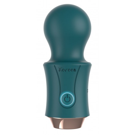 Stimulateur clitoridien Compact - Traveller Wand Vert - Waterproof - Rechargeable - 10,5 cm / Ø 4 cm - Xocoon