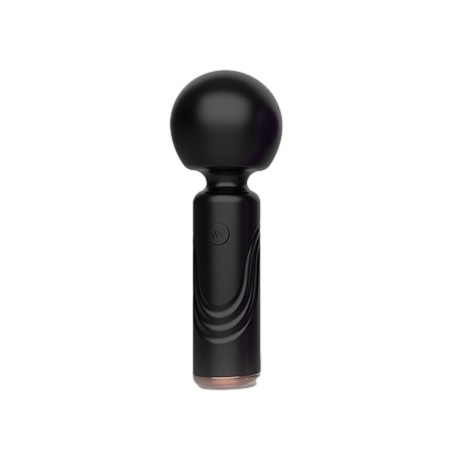 Stimulateur clitoridien Compact - Mini Wand Sophos Noir - Rechargeable - 15 cm / Ø 5 cm - MyPlayToys