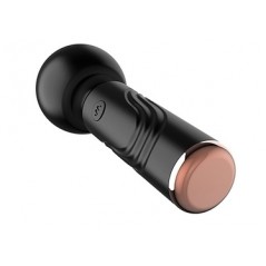 Stimulateur clitoridien Compact - Mini Wand Sophos Noir - Rechargeable - 15 cm / Ø 5 cm - MyPlayToys