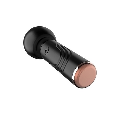 Stimulateur clitoridien Compact - Mini Wand Sophos Noir - Rechargeable - 15 cm / Ø 5 cm - MyPlayToys