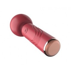 Stimulateur clitoridien Compact - Mini Wand Sophos Rose - Rechargeable - 15 cm / Ø 5 cm - MyPlayToys