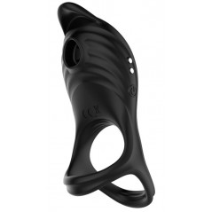 Ballstretcher Vibrant - Ring Suck Noir - Aspirateur Clitoridien - Waterproof - Rechargeable - 11 cm / Ø 3,8 cm - Fukr