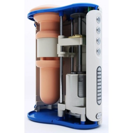 Masturbateur Automatique De Luxe - Va-Et-Vient - AI 10 Xpériences Blanc - 17 cm / Ø 2 cm - Autoblow
