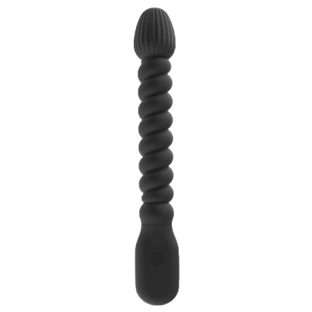 Plug Anal Vibrant Et Flexible - Flex Spiral Noir - Spirales Et Plug - Rechargeable - 15 cm / Ø 2,8 cm - Analtech