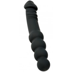 Gode Vibrant A 2 Côtés - Dick'n Balls Noir - Rechargeable - 23 cm / De 2,8 cm A 4 cm - Hidden Desire