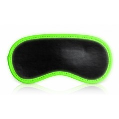Loup Glow Noir - Yeux Masqués - Bords Phosphorescents - Fermeture Par Elastique - 9 cm / 18 cm - Ouch
