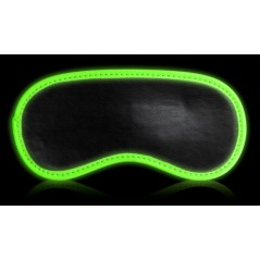 Loup Glow Noir - Yeux Masqués - Bords Phosphorescents - Fermeture Par Elastique - 9 cm / 18 cm - Ouch