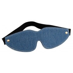 Loup Denimy - Jean Bleu - Yeux Masqués - Fermeture Par Elastique - 7 cm / 21 cm - SM Fantasy
