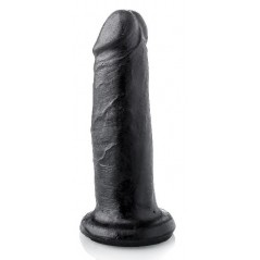 Gode Réaliste Neil Noir - Ventouse / Harnais - 15 cm / Ø 4,5 cm - Hardtoys