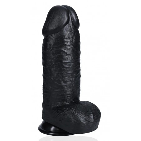 Gode Réaliste Extra Thick XXXL - Avec Testicules - Ventouse / Harnais - 21 cm / Ø 8 cm - Real Rock
