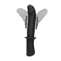 Gode Flexible Vibrant Avec Poignée Handheld - Anal Ou Vaginal - Rechargeable - 17 cm / Ø De 3,8 A 4,8 cm - Ouch
