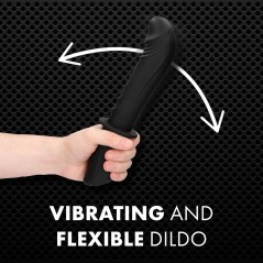 Gode Flexible Vibrant Avec Poignée Handheld - Anal Ou Vaginal - Rechargeable - 17 cm / Ø De 3,8 A 4,8 cm - Ouch