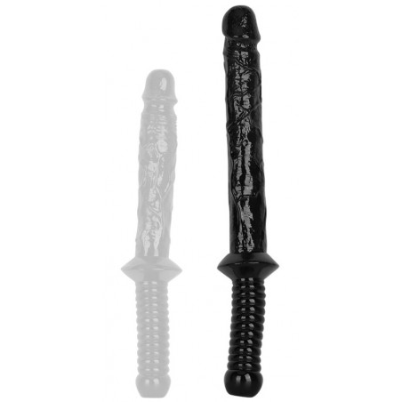 Gode Réaliste Avec Poignée - Handick M - Noir - 25 cm / Ø 3,5 cm - FistXXL