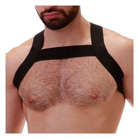 Harnais Pour Homme Matt Noir - Elastique - Sangles 4 cm - S / M / L / XL - Barcode Berlin