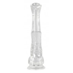 Gode Monster Hestur XL Transparent - Ventouse / Harnais - Forme De Sexe De Cheval A Gland Plat - 32 cm / Ø 7,5 cm - ClearnyHorny