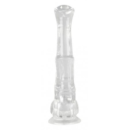 Gode Monster Hestur XL Transparent - Ventouse / Harnais - Forme De Sexe De Cheval A Gland Plat - 32 cm / Ø 7,5 cm - ClearnyHorny