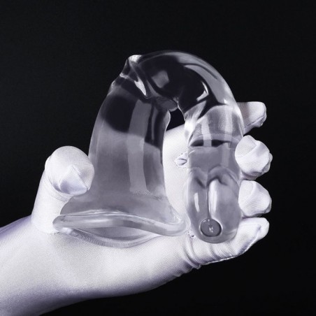 Gode Horse Jumy M Transparent - Ventouse Ou Harnais - Sexe De Cheval A Gland Saillant - 22 cm / Ø De 4 A 5,5 cm - ClearnyHorny