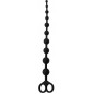 Chapelet Anal Black Mont Beads - Silicone Noir - 10 Billes - Flexible - Etanche - 30 cm / Ø De 1 cm A 2,4 cm - Chisa Novelties