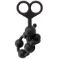 Chapelet Anal Black Mont Beads - Silicone Noir - 10 Billes - Flexible - Etanche - 30 cm / Ø De 1 cm A 2,4 cm - Chisa Novelties