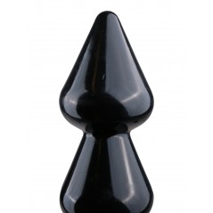 Chapelet Anal Links-X Noir - 5 Billes En Forme De Gouttes - Semi Rigide - Etanche - 33 cm / Ø 6 cm - Master Series