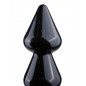 Chapelet Anal Links-X Noir - 5 Billes En Forme De Gouttes - Semi Rigide - Etanche - 33 cm / Ø 6 cm - Master Series