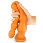 Plug Anal Flexible - Chap Beads M Orange - 7 Boules - Waterproof - 27 cm / Ø De 3 Cm A 4,5 Cm - TheAssGasm