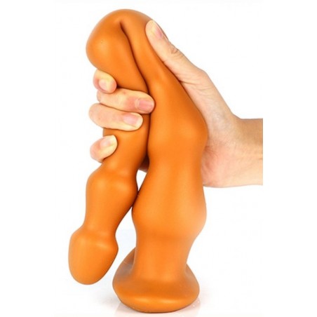 Plug Anal Flexible - Chap Beads XL Orange - 7 Boules - Waterproof - 46 Cm / Ø De 4 Cm A 6 Cm - TheAssGasm