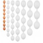 Chapelet Anal Bolz S Orange - Taille Small - 8 Boules Souples - Flexible - Etanche - 46 cm / Ø 3,7 cm - TheAssGasm