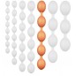 Chapelet Anal Bolz XXL Orange - Taille XXL - 5 Boules Souples - Flexible - Etanche - 60 cm / Ø 7,7 cm - TheAssGasm