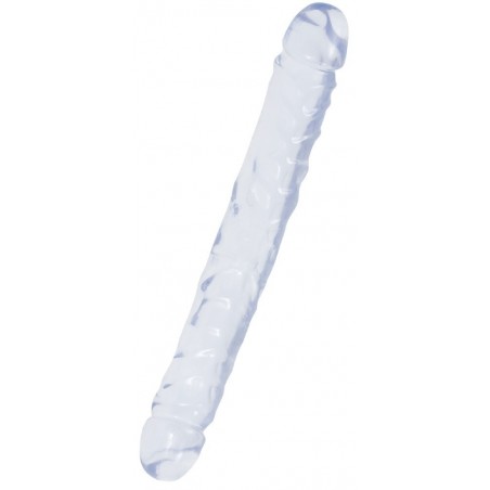 Double Gode Crystal Transparent - 30 cm