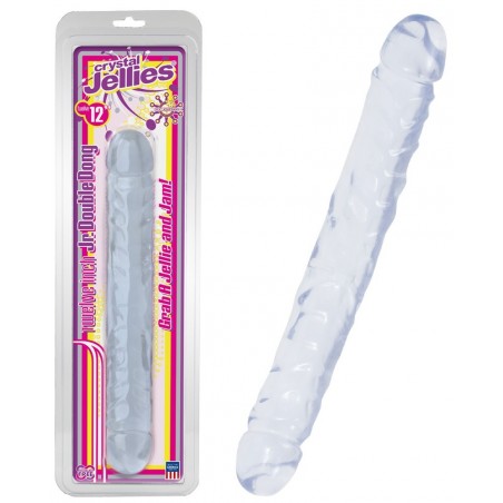 Double Gode Crystal Transparent - 30 cm