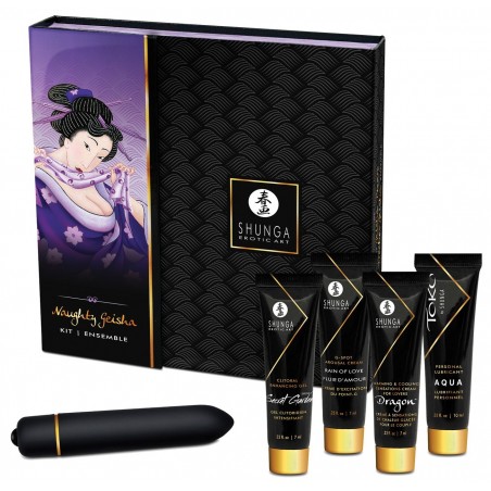 Kit Gel Stimulant et Stimulant Clitoridien Geisha Coquine